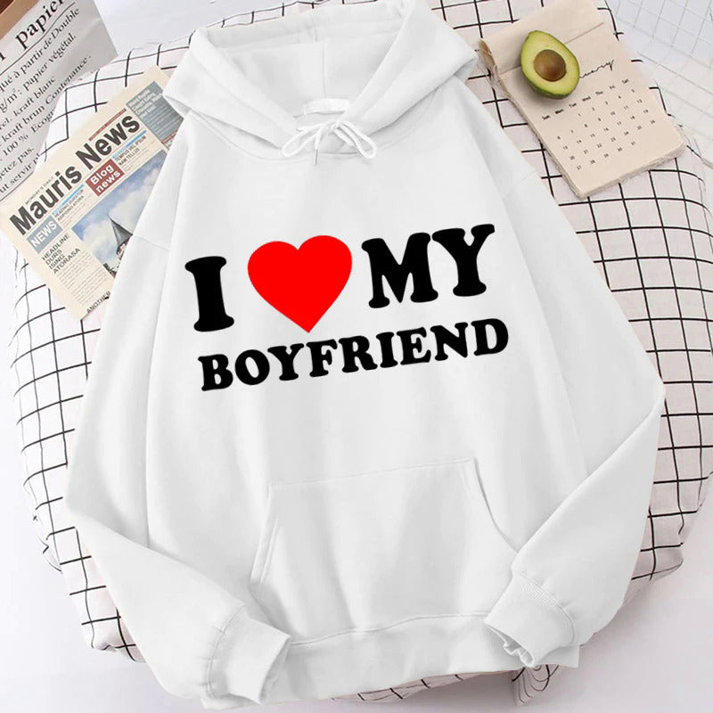 I Love My Boyfriend Girlfriend Hoodie - ARCHSHOPE