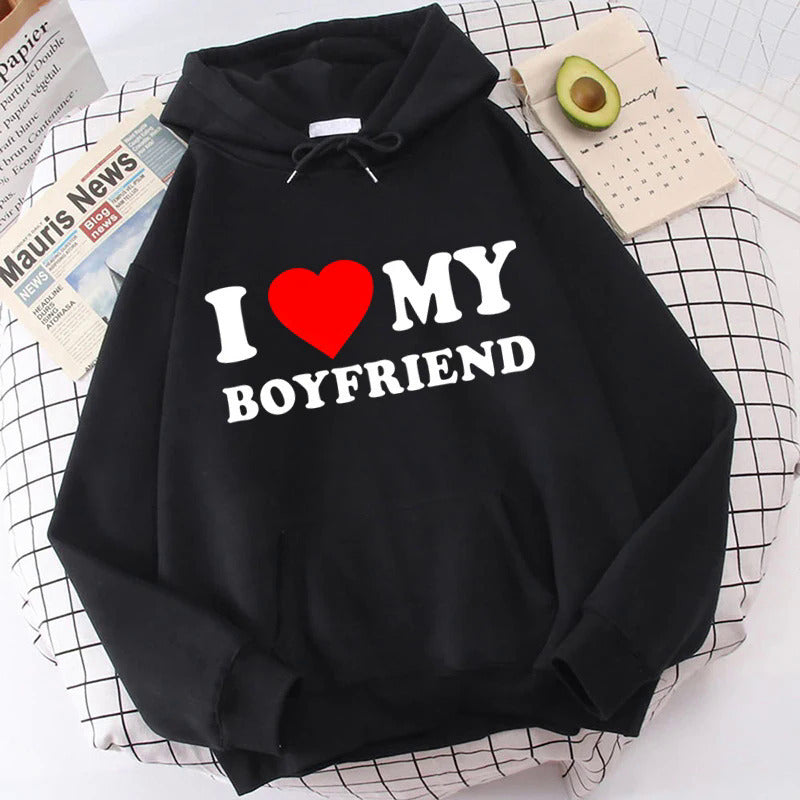 I Love My Boyfriend Girlfriend Hoodie - ARCHSHOPE