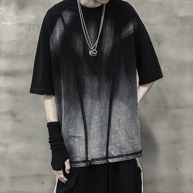 Dark water washing process short sleeve - ARCHSHOPE