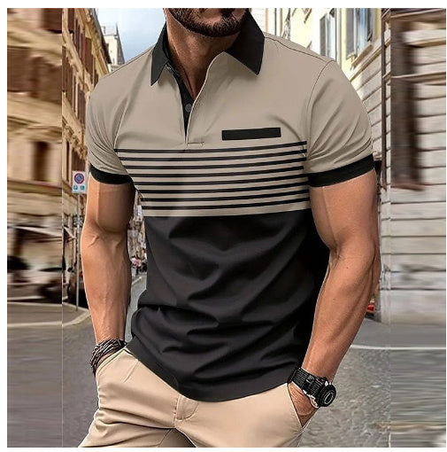 Casual Striped Shirt With Chest Pocket Men Clothing - ARCHSHOPE