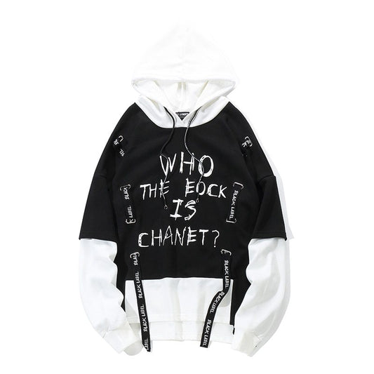 Autumn Men Graffiti Oversize Hoodies Hip-hop Round Neck Cotton Hoodie - ARCHSHOPE
