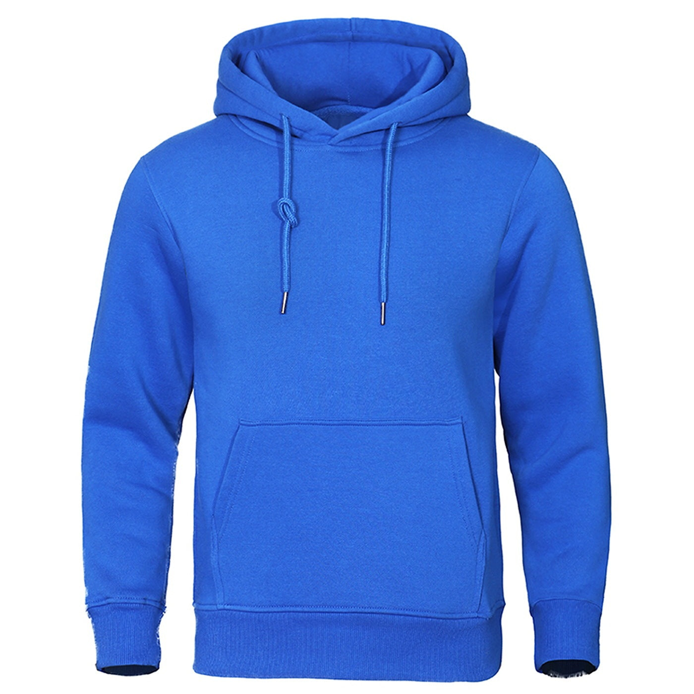 Solid Color Pullover Sweatshirt Spring Fashion Fleece Unisex Hoodie - ARCHSHOPE