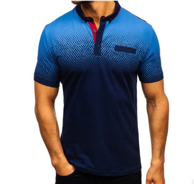 Lapel print short sleeve - ARCHSHOPE