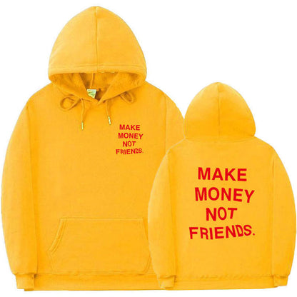 Letter printed Hoodie men's and women's fleece hoodies - ARCHSHOPE