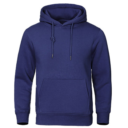Solid Color Pullover Sweatshirt Spring Fashion Fleece Unisex Hoodie - ARCHSHOPE