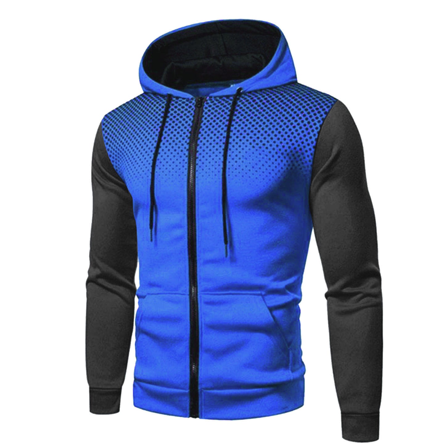 Men's Zipper Hooded Panel Sweatshirt - ARCHSHOPE