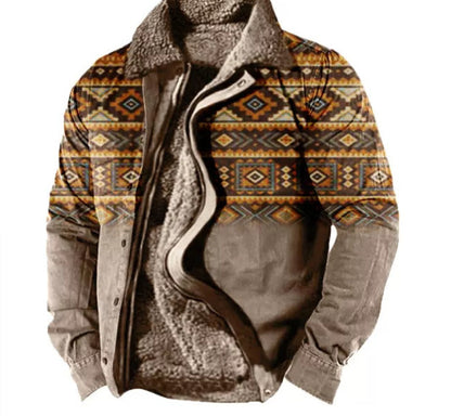 Thickened Side Seam Pocket Casual Zipper Loose Wolf Cotton Jacket - ARCHSHOPE