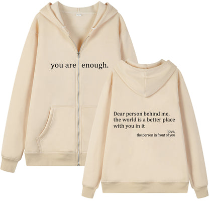 Hoodies Plus Size Sweatshirt Casual Drawstring Zipper Clothes - ARCHSHOPE