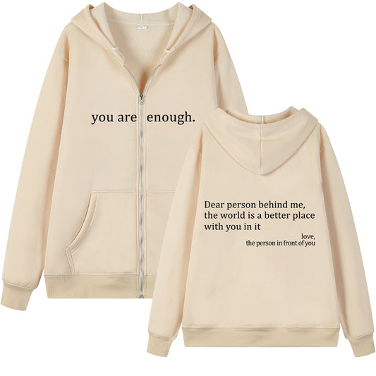 Hoodies Plus Size Sweatshirt Casual Drawstring Zipper Clothes - ARCHSHOPE