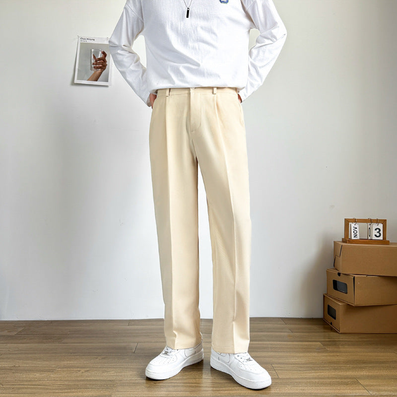 Draping Suit Pants Men's Straight Spring And Autumn