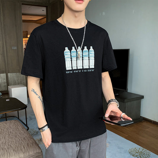 Loose Boys' T-shirt Trendy Cotton T-shirt Summer - ARCHSHOPE