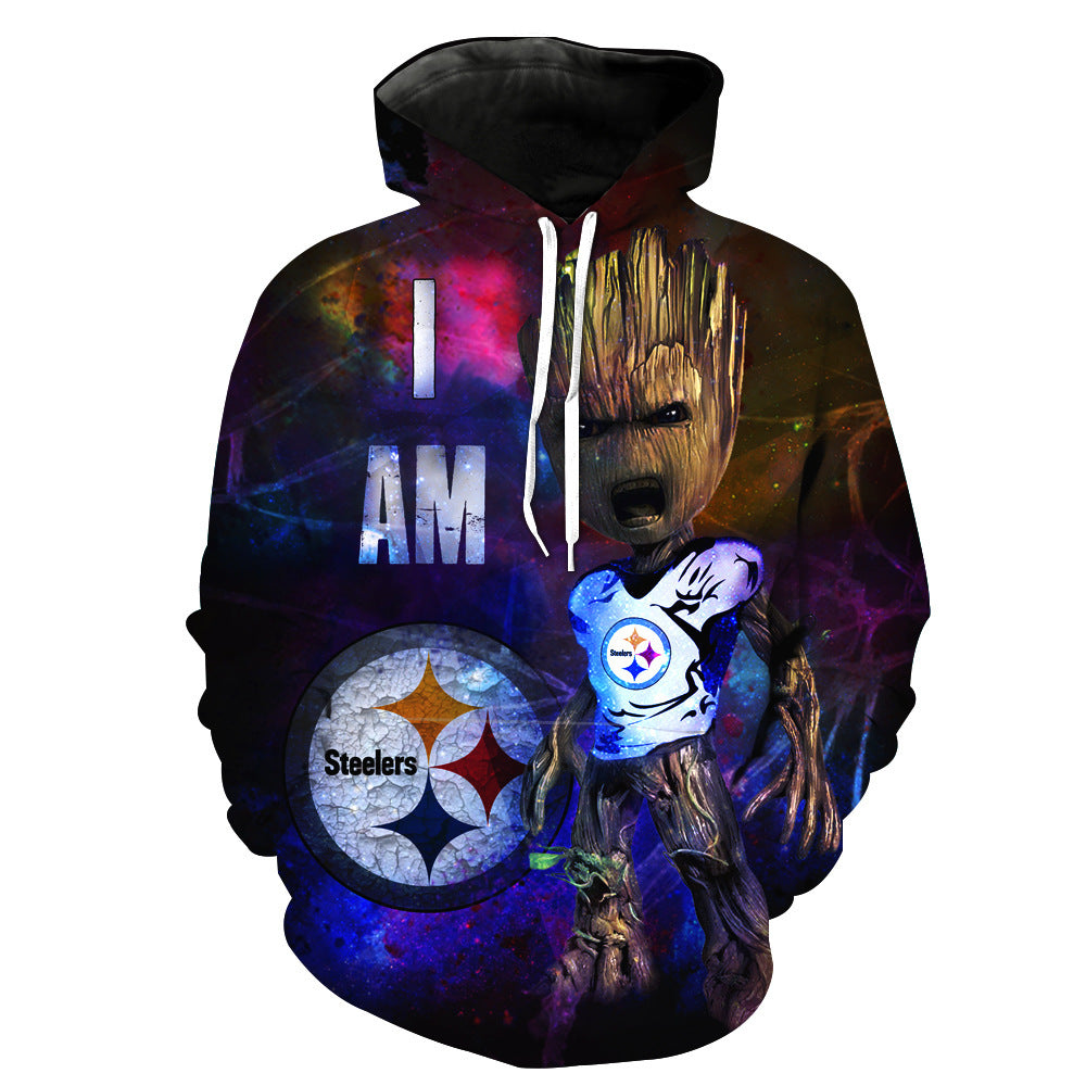 Fashion Sweatshirt Men  Women 3d Hoodies Print American Pittsburgh Pattern Slim Unisex Slim Stylish Hooded Hoodies - ARCHSHOPE