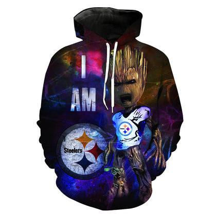 Fashion Sweatshirt Men  Women 3d Hoodies Print American Pittsburgh Pattern Slim Unisex Slim Stylish Hooded Hoodies - ARCHSHOPE