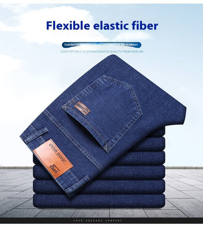 Spring Jeans Men's Elastic Straight