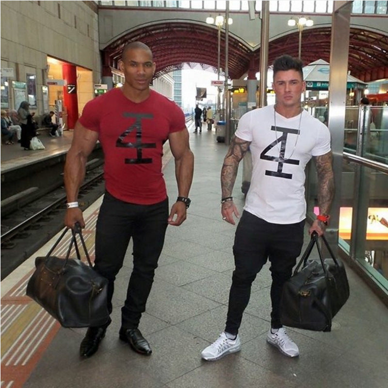 Tight-fitting male short-sleeved training - ARCHSHOPE