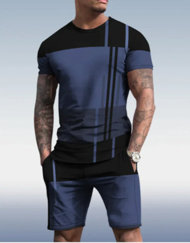 Short Sleeve Round Neck Pu Shuai Casual Multicolor Sportswear Men Suit - ARCHSHOPE