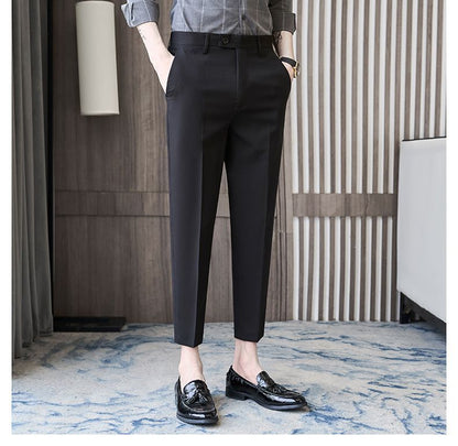 Summer Trendy Casual Suit Pants Male