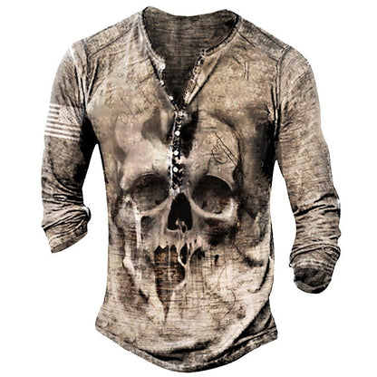 Printed Men's Street Long-sleeved Sports T-shirt - ARCHSHOPE