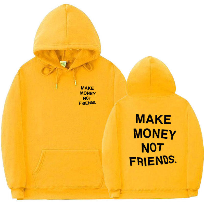 Letter printed Hoodie men's and women's fleece hoodies - ARCHSHOPE