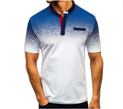 Lapel print short sleeve - ARCHSHOPE