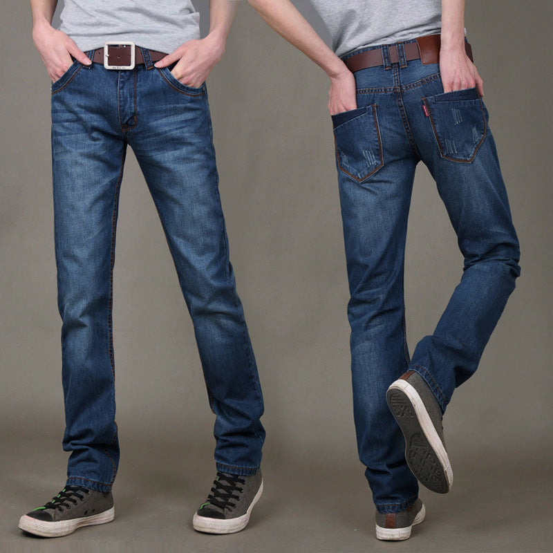 Breathable casual men's jeans