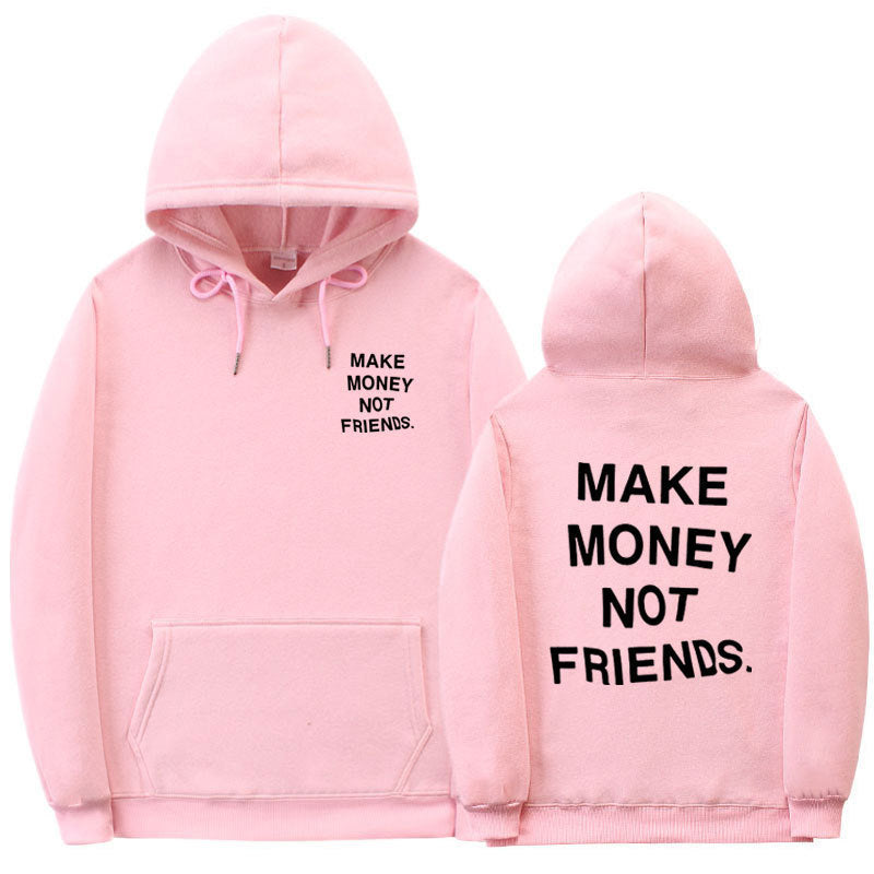 Letter printed Hoodie men's and women's fleece hoodies - ARCHSHOPE