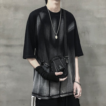 Dark water washing process short sleeve - ARCHSHOPE
