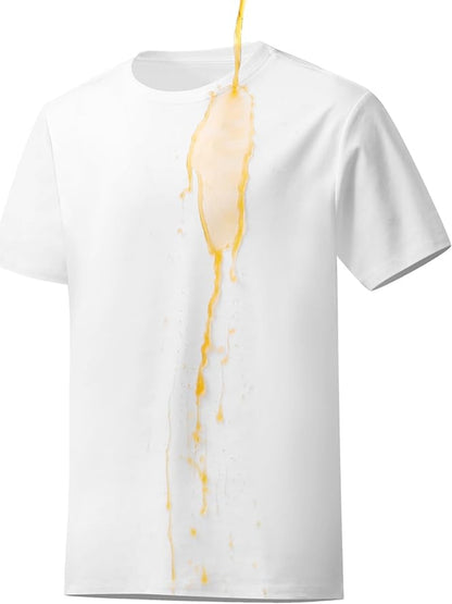 Neat White Basic Crewneck Short Sleeve Cotton Polyester Water Repellent Tops T Shirts Tee For Men - ARCHSHOPE