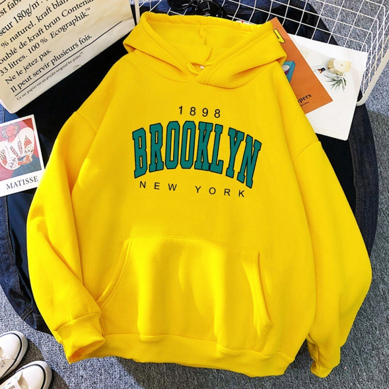 1898 Brooklyn New York Printed Women Hoodie - ARCHSHOPE