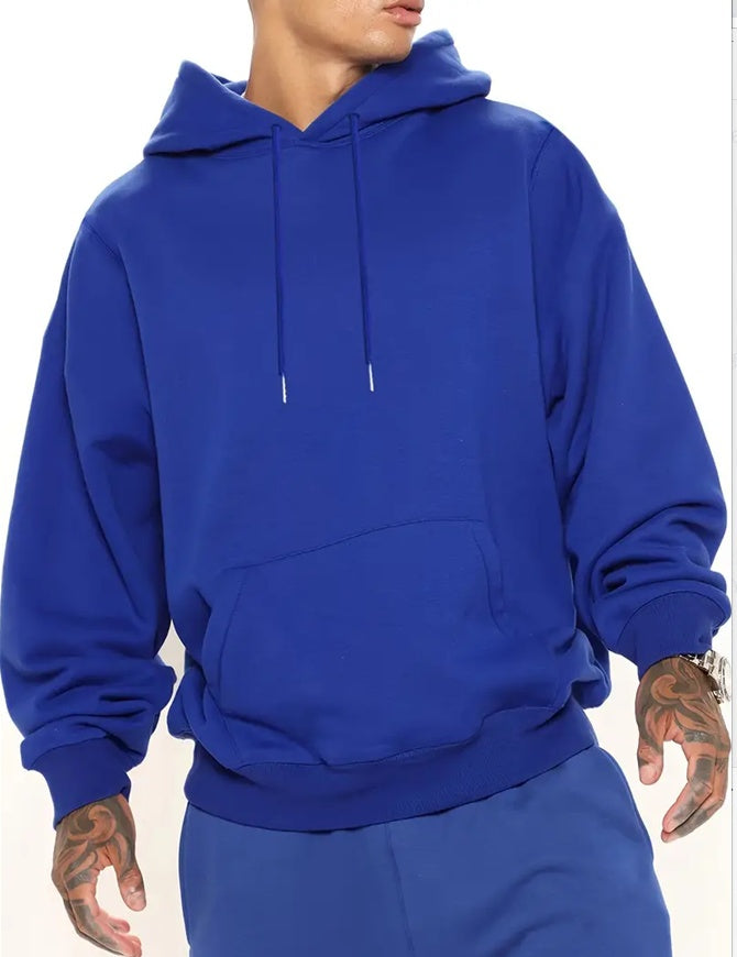 Men's Solid Color Hooded Jumper - ARCHSHOPE