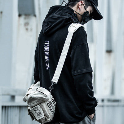 High collar coat hooded sweater - ARCHSHOPE