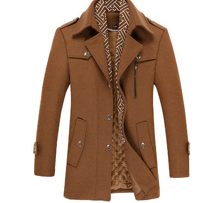 Padded cotton coat and wool coat