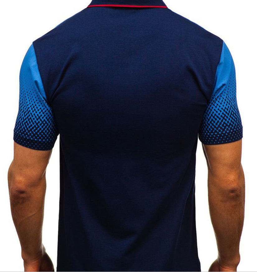 Lapel print short sleeve - ARCHSHOPE