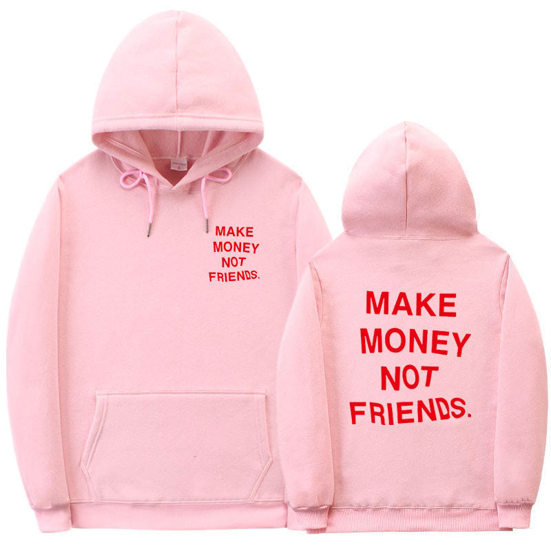 Letter printed Hoodie men's and women's fleece hoodies - ARCHSHOPE