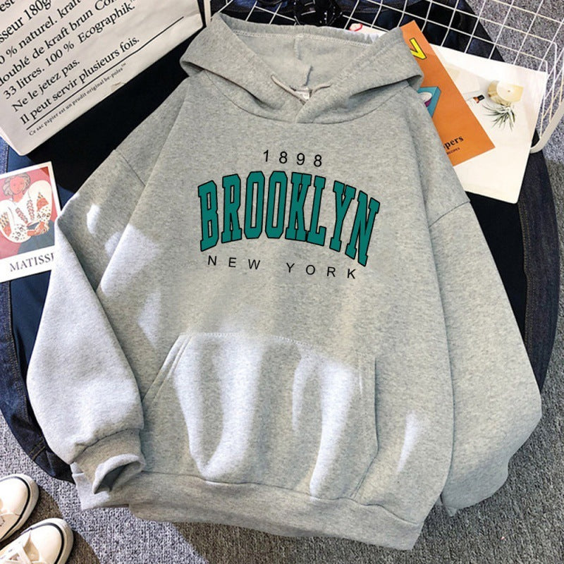 1898 Brooklyn New York Printed Women Hoodie - ARCHSHOPE