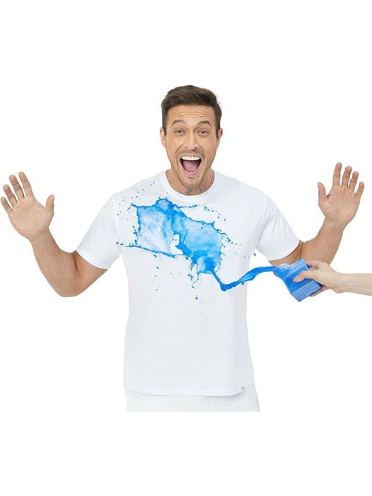 Neat White Basic Crewneck Short Sleeve Cotton Polyester Water Repellent Tops T Shirts Tee For Men - ARCHSHOPE
