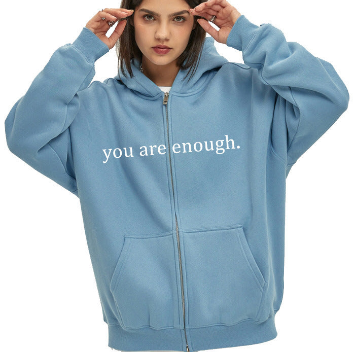 Hoodies Plus Size Sweatshirt Casual Drawstring Zipper Clothes - ARCHSHOPE