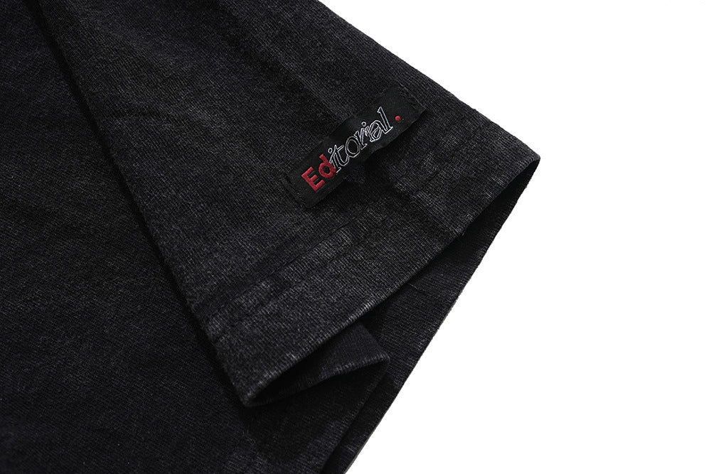 American Fashion Brand Washed And Worn Short Sleeve - ARCHSHOPE