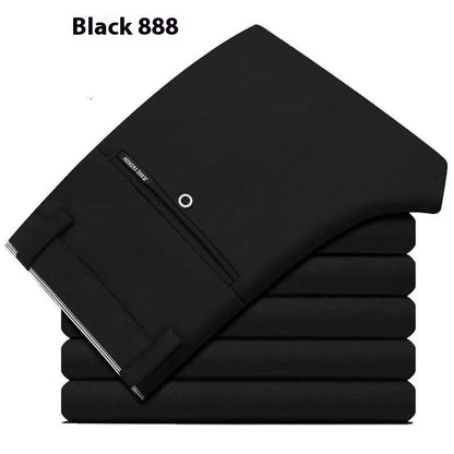 Slim Fit Stretch Pencil Pants Korean Style Suit Pants