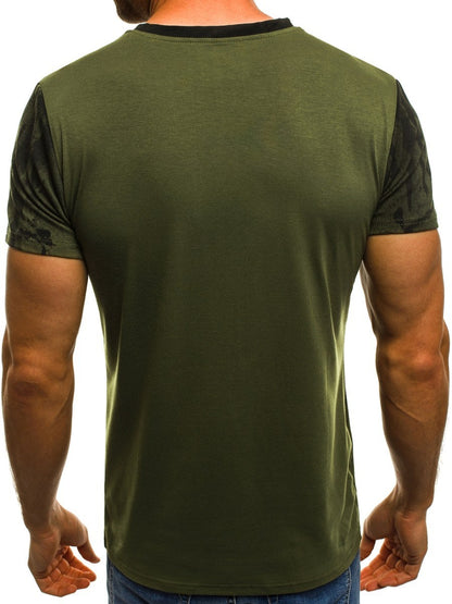 E-BAIHUI Men Fitness Compression T-Shirt Casual Cotton Black And Red Gradient High Quality Slim Shirt Men Fashion Tee Tops CG002 - ARCHSHOPE
