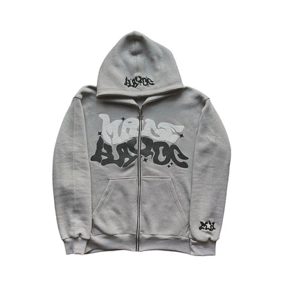 Cartoon Camouflage Printing Stitching Cardigan Zipper Hoodie Teenagers Casual Sweatshirt - ARCHSHOPE
