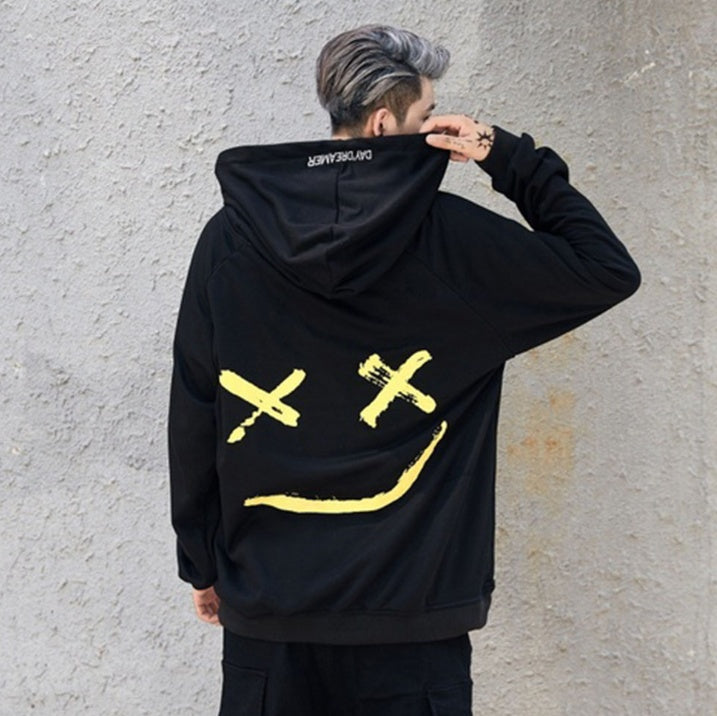 Men's Sweater   Stitching Hit Color Hooded Sweater - ARCHSHOPE