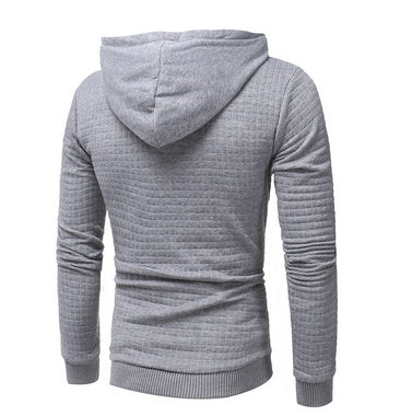 fo Square Pattern Quilted Classic  Men's  Casual Hoodies Men - ARCHSHOPE
