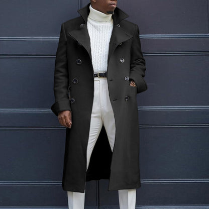 British Loose Coat Mid-Length Trench Coat