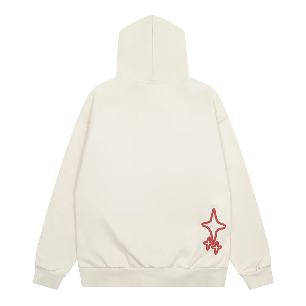 Skull Print Hooded Cardigan Sweater Man - ARCHSHOPE