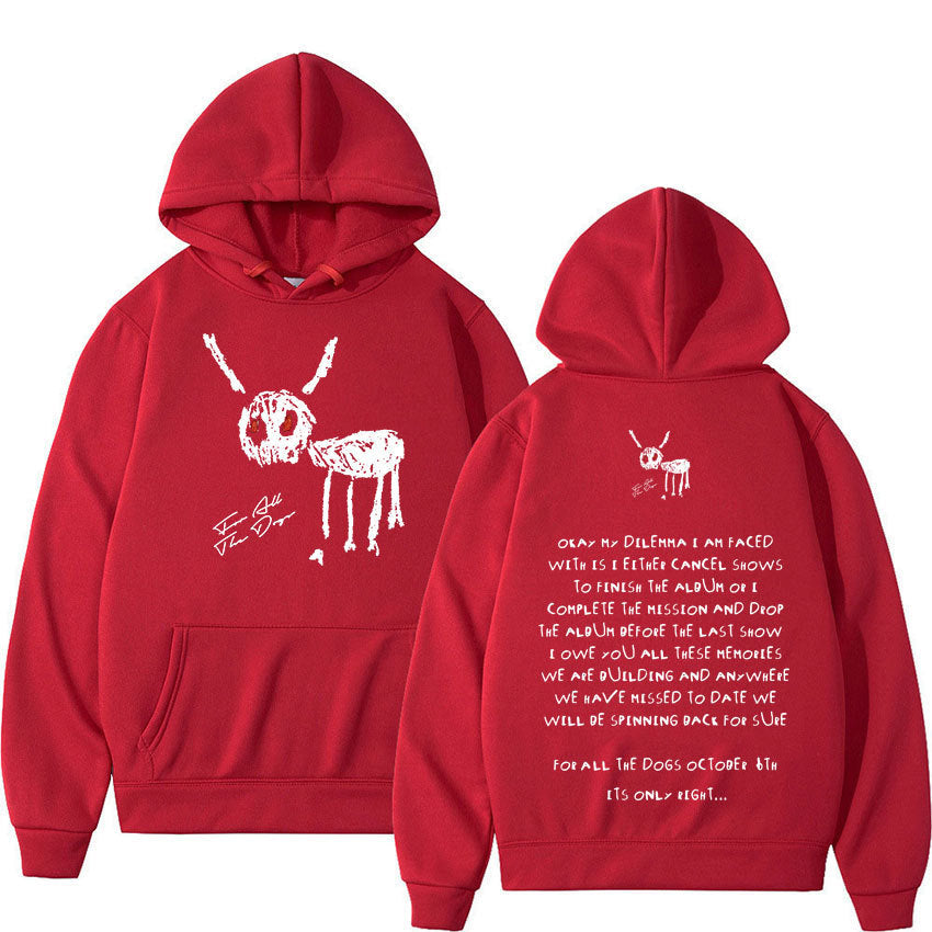 Rapper Drake For All The Dogs Letter Hoodie - ARCHSHOPE