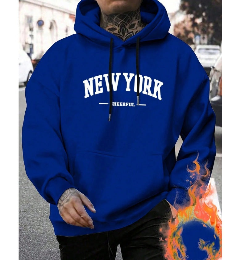 Men's Casual American-style Retro Loose Hooded Sweater - ARCHSHOPE