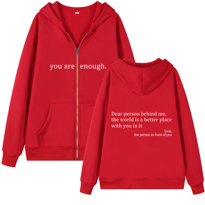 Hoodies Plus Size Sweatshirt Casual Drawstring Zipper Clothes - ARCHSHOPE