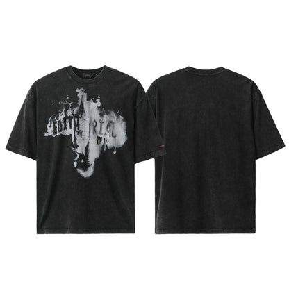 American Fashion Brand Washed And Worn Short Sleeve - ARCHSHOPE