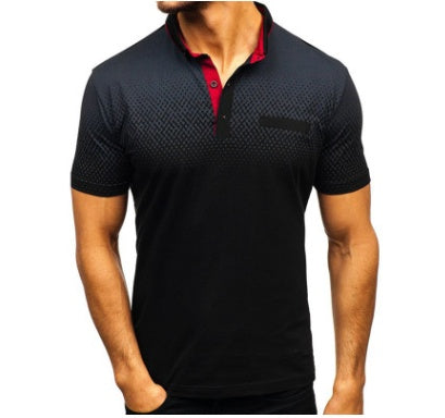 Lapel print short sleeve - ARCHSHOPE